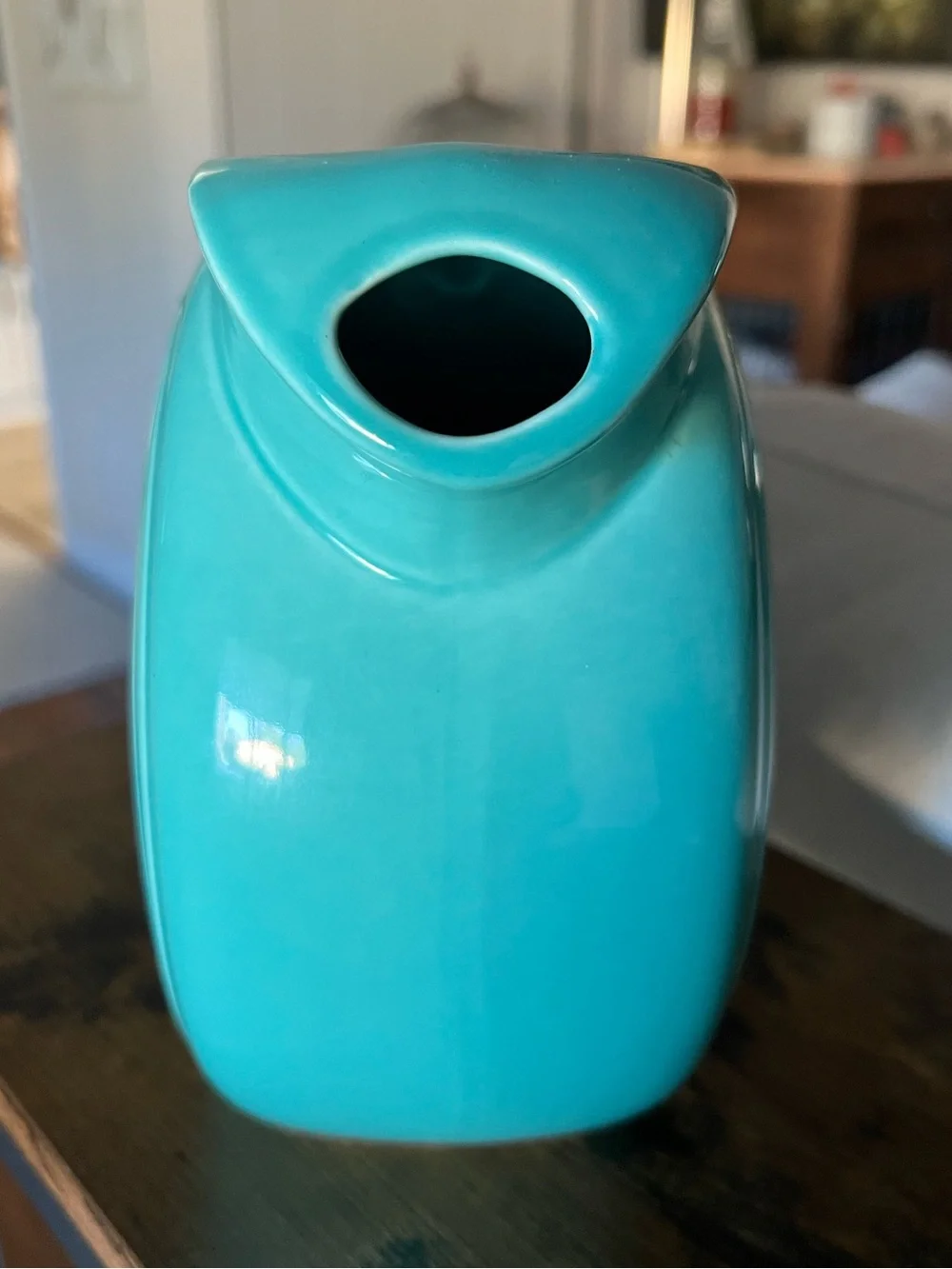 Fiesta Large Disk Pitcher Turquoise Blue Homer Laughlin